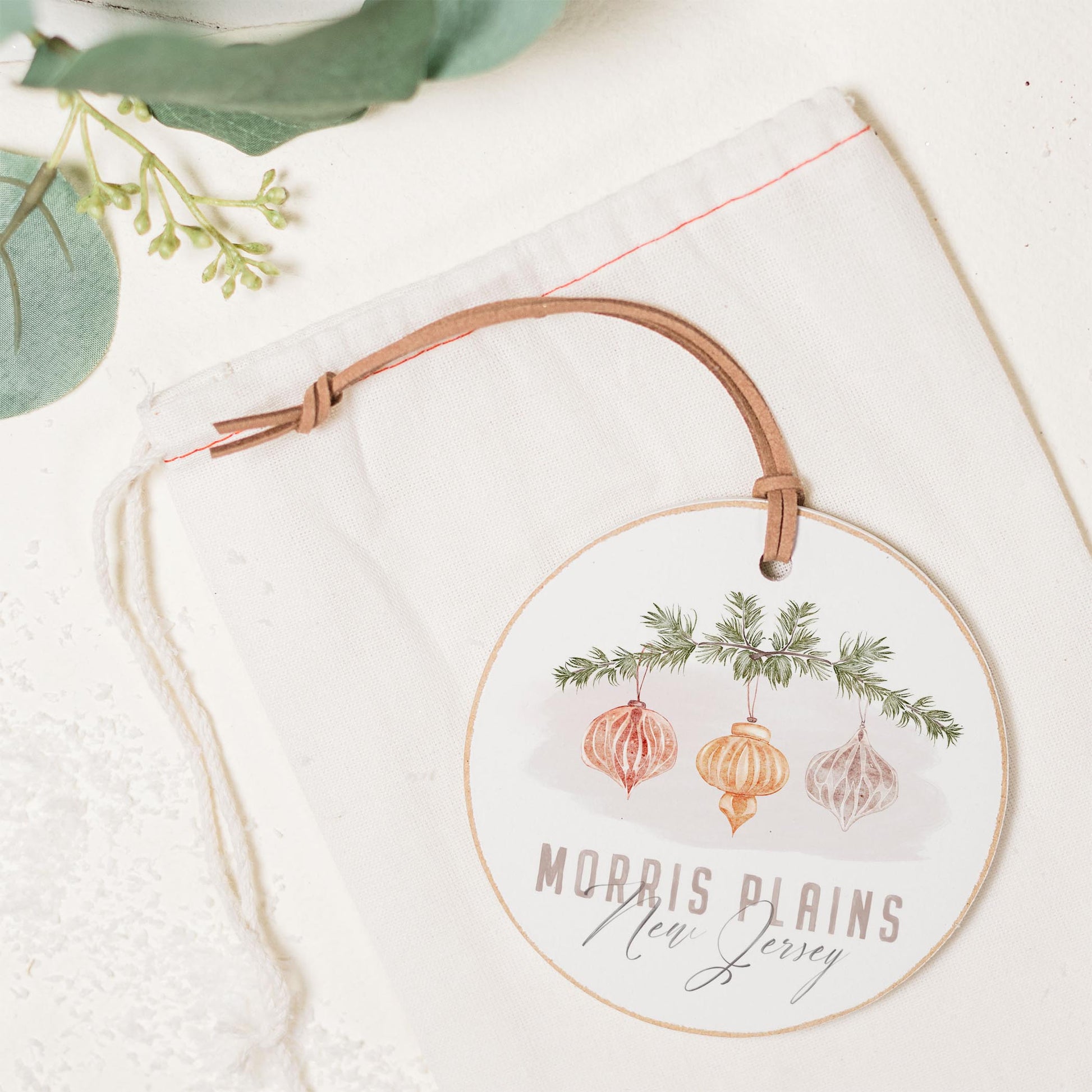 4" Round Ornament-Ornaments Morris Plains New Jersey -1