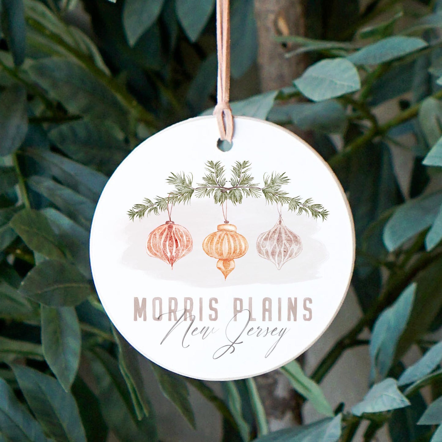 4" Round Ornament-Ornaments Morris Plains New Jersey -2