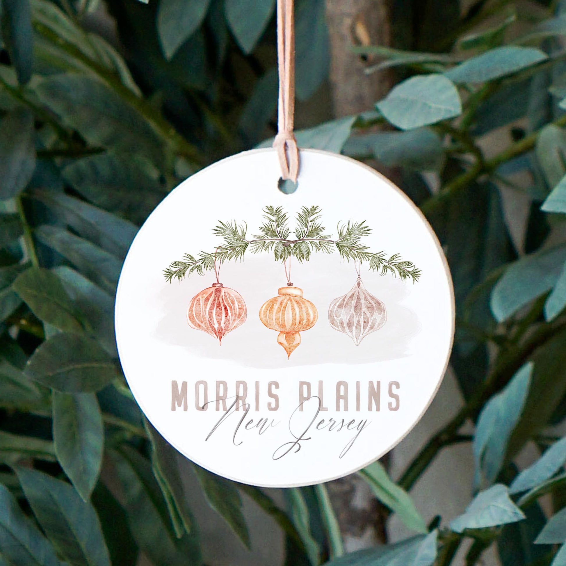 4" Round Ornament-Ornaments Morris Plains New Jersey -2