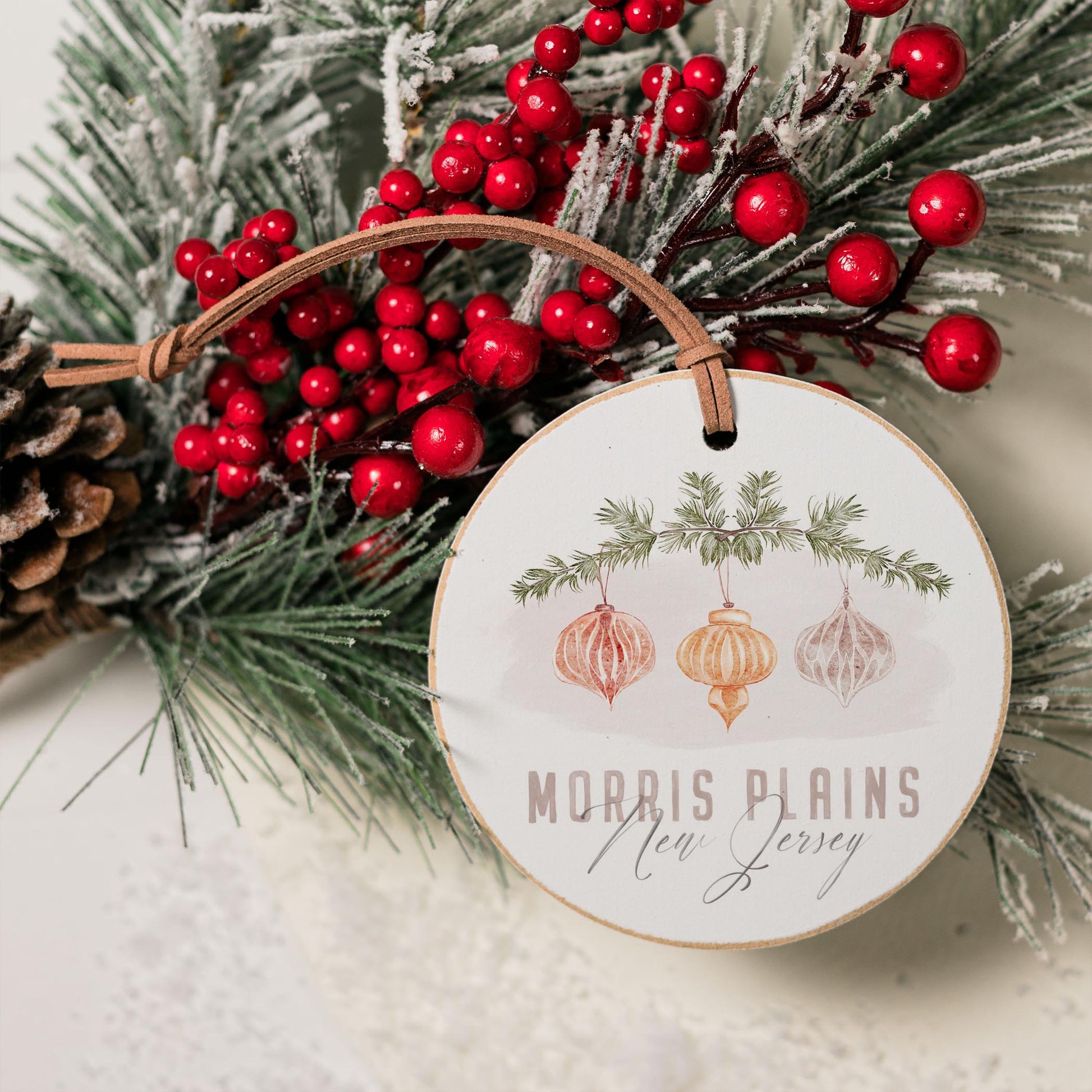 4" Round Ornament-Ornaments Morris Plains New Jersey -3