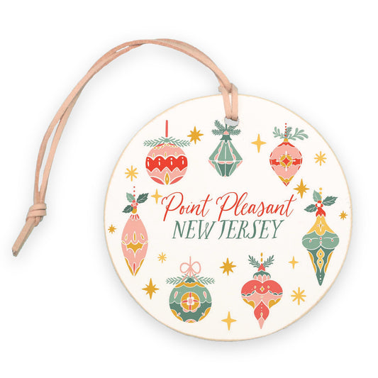 4" Round Ornament-Ornament Gems Point Pleasant New Jersey -0