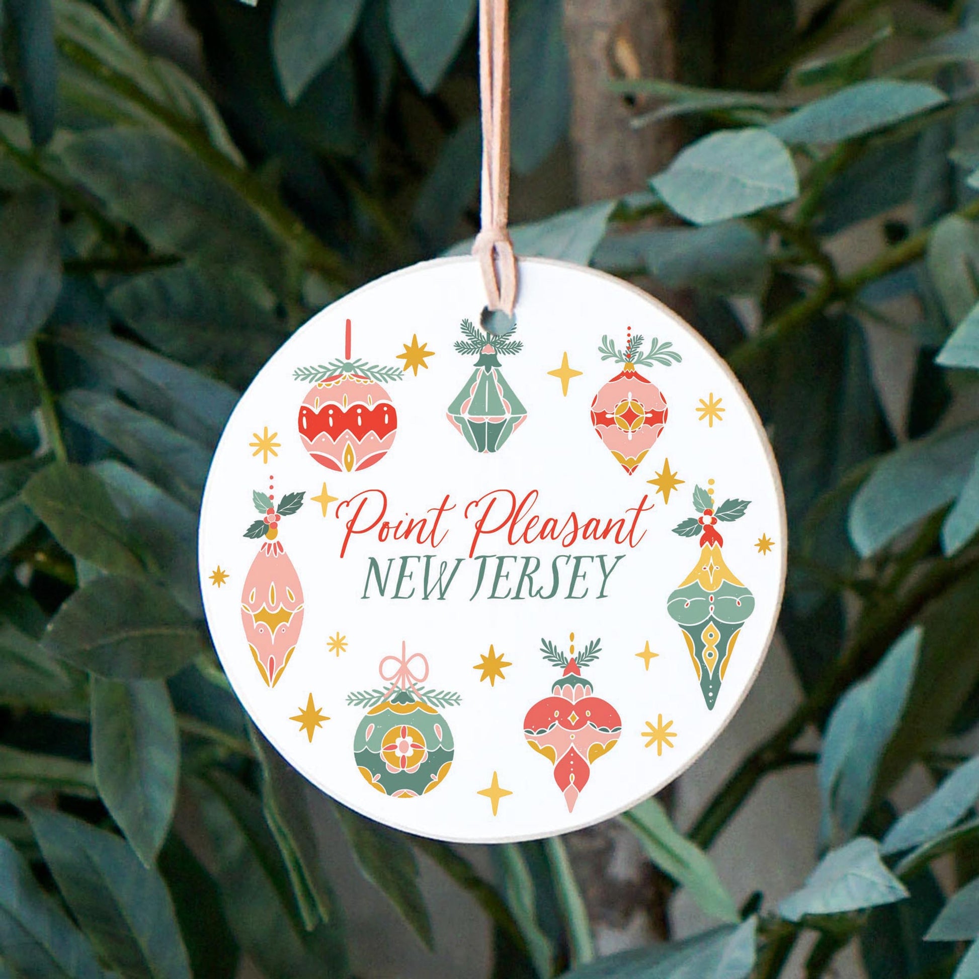 4" Round Ornament-Ornament Gems Point Pleasant New Jersey -2