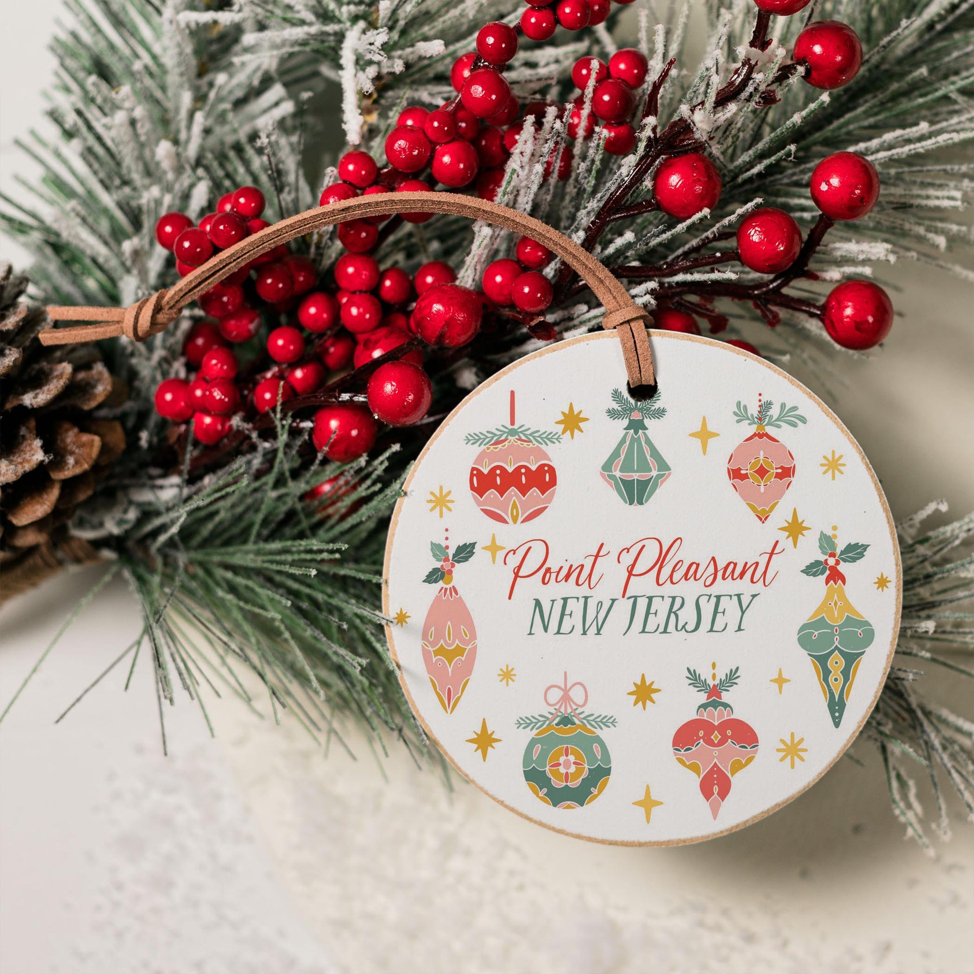 4" Round Ornament-Ornament Gems Point Pleasant New Jersey -3