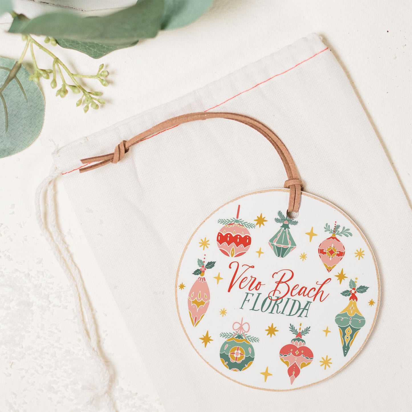 4" Round Ornament-Ornament Gems Vero Beach Florida -1