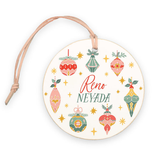 4" Round Ornament-Ornament Gems Reno Nevada