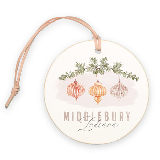 4" Round Ornament-Ornaments Middlebury Indiana -0