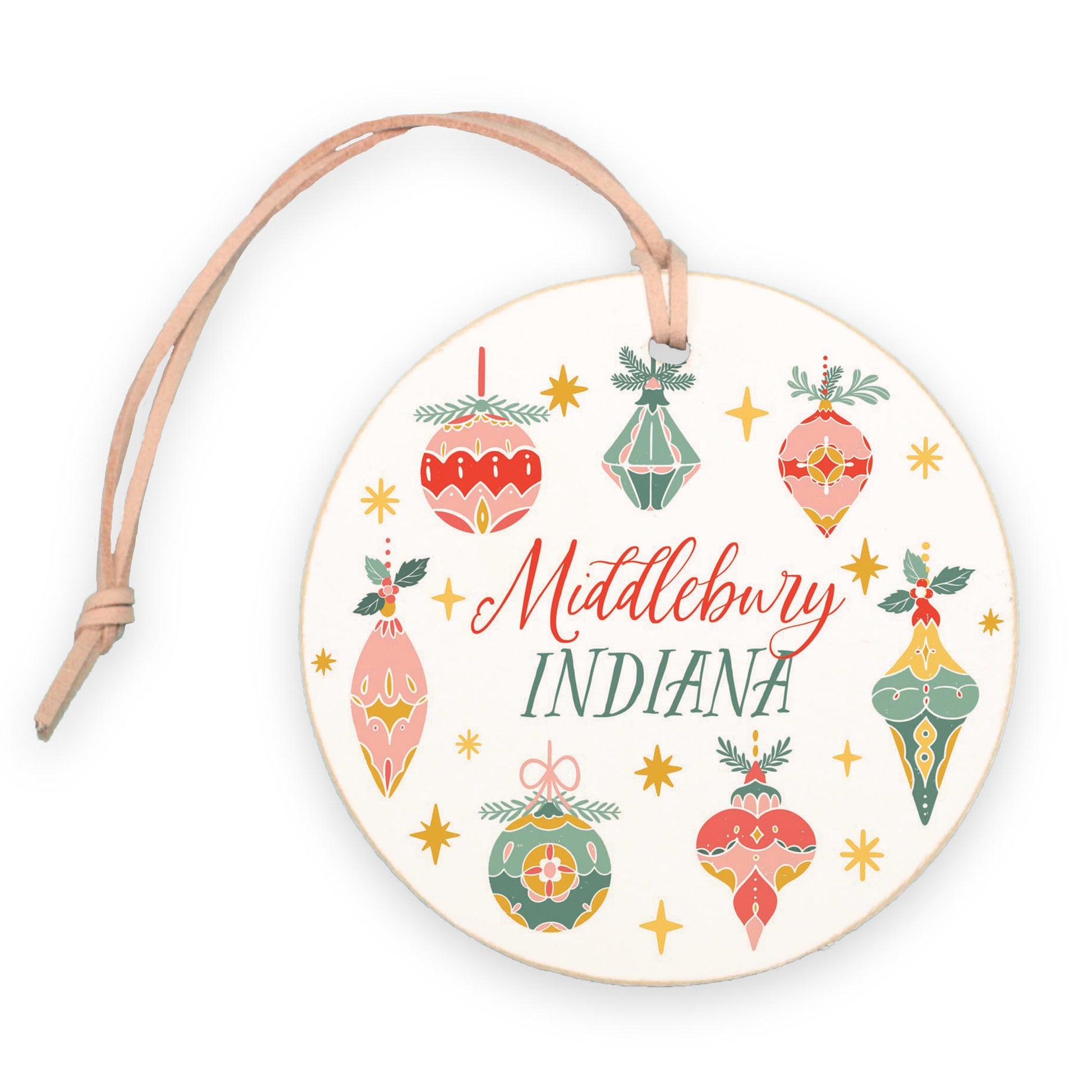 4" Round Ornament-Ornament Gems Middlebury Indiana -0