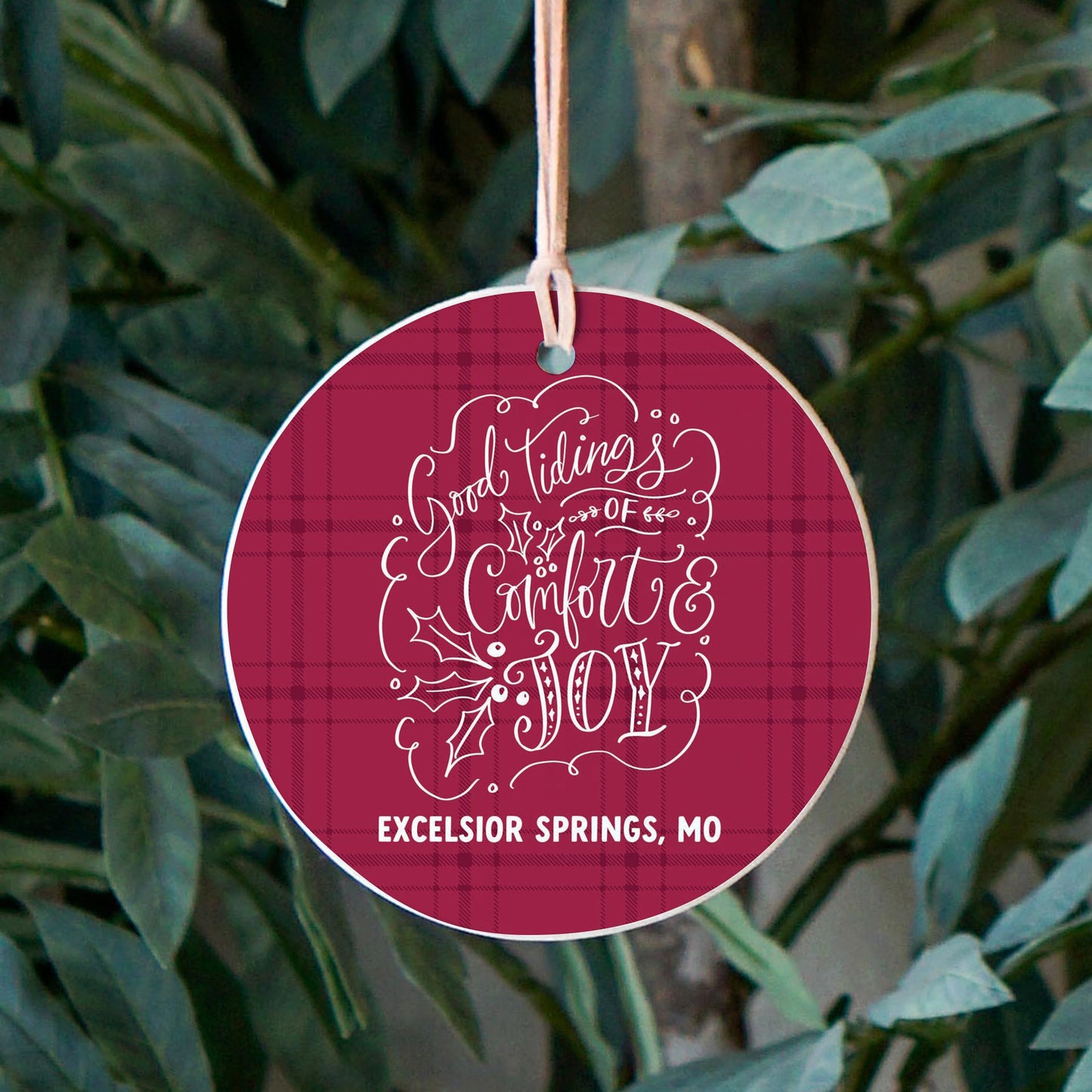 4" Round Ornament-Winterberry Excelsior Springs Missouri -2