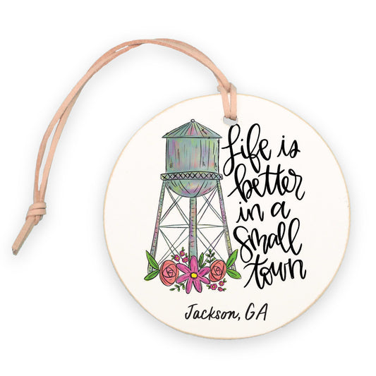 4" Round Ornament-Life Is Better Jackson Georgia -0