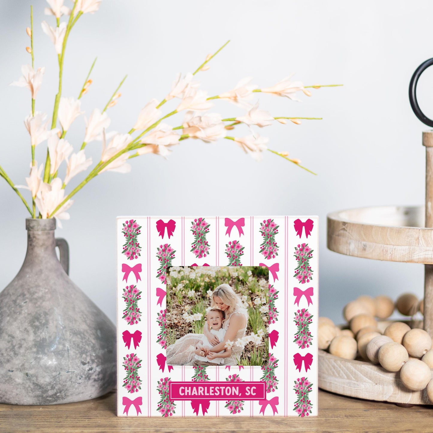 Simply Square Frame-Love+Local Bonita Bows -1