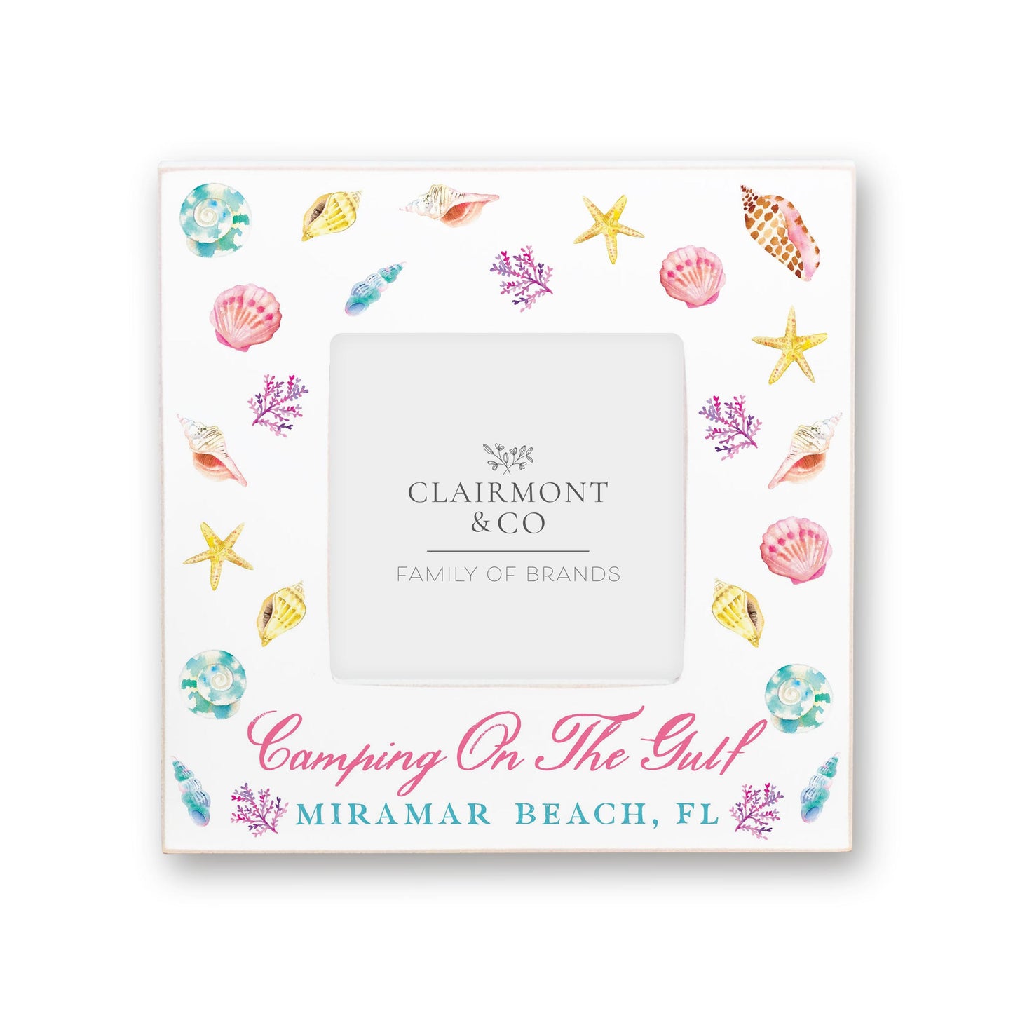 Simply Square Frame-Shells & Shoreline Camping On The Gulf Miramar Beach, Fl -0