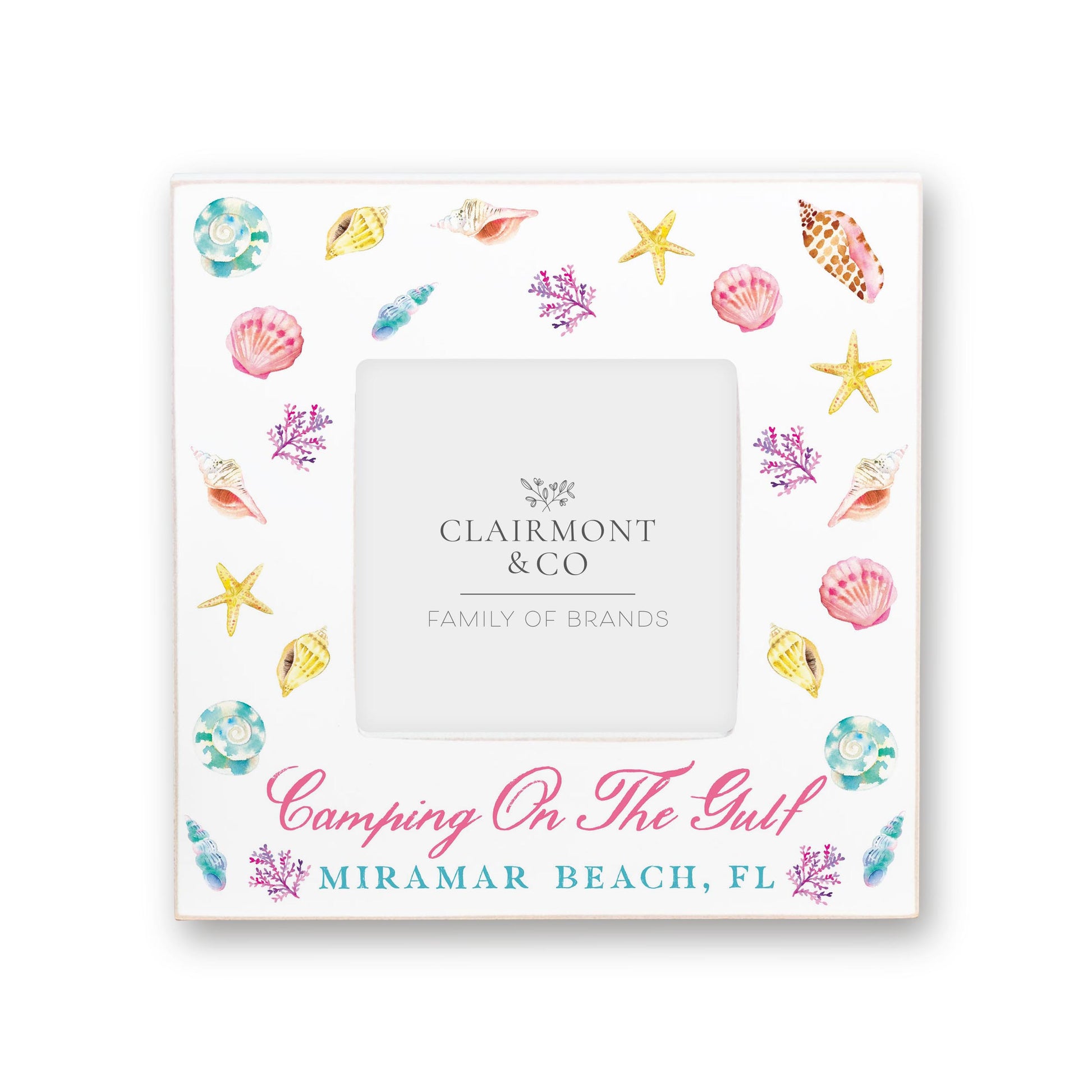 Simply Square Frame-Shells & Shoreline Camping On The Gulf Miramar Beach, Fl -0