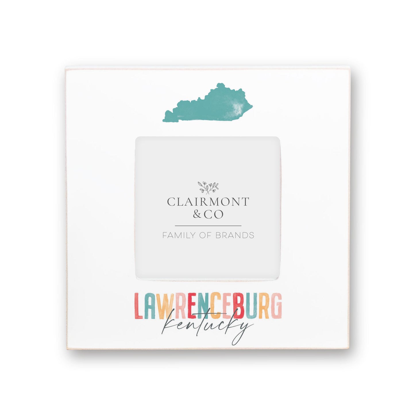 Simply Square Frame-Watercolor City Lawrenceburg Kentucky -0