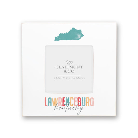 Simply Square Frame-Watercolor City Lawrenceburg Kentucky -0