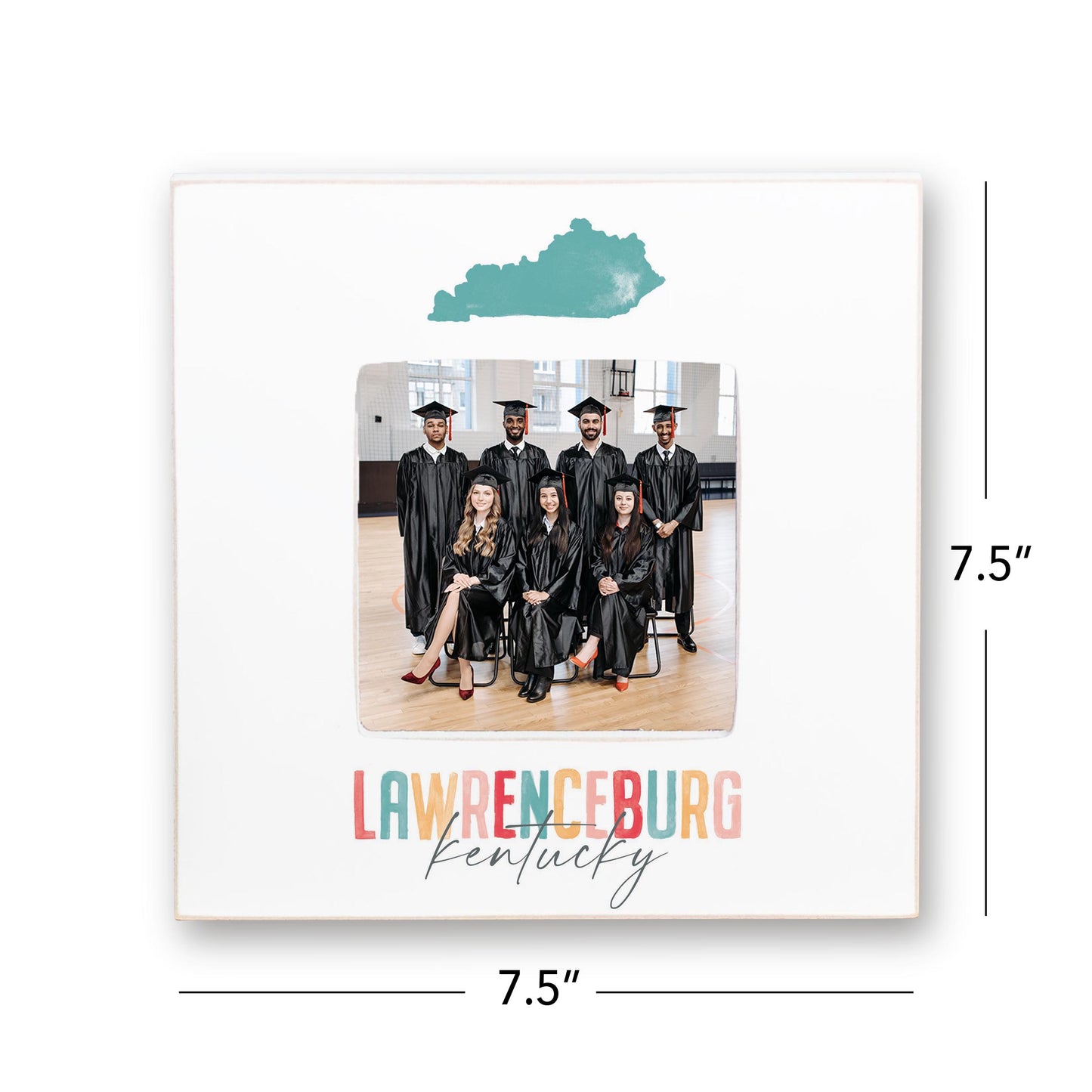 Simply Square Frame-Watercolor City Lawrenceburg Kentucky -4