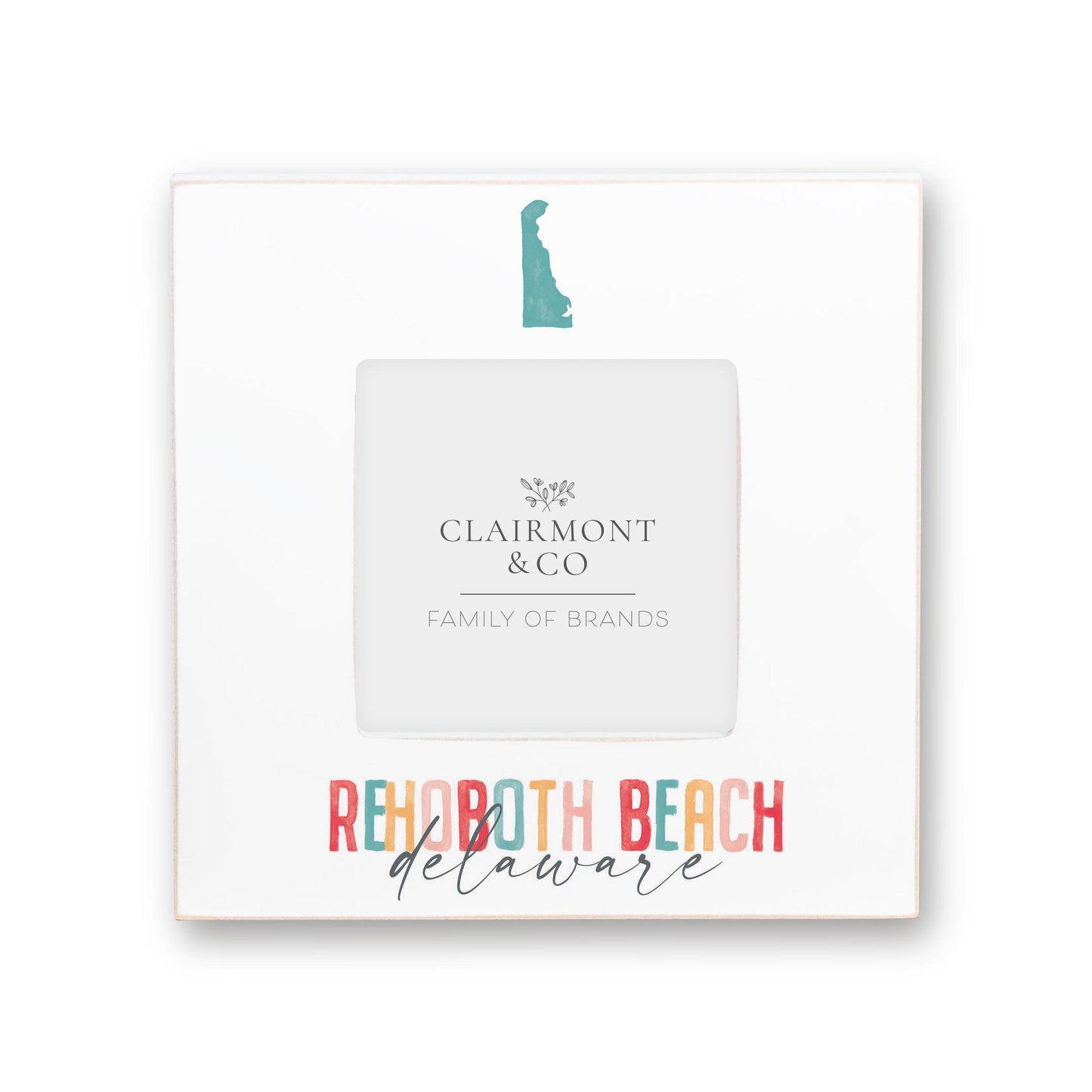 Simply Square Frame-Watercolor City Rehoboth Beach Delaware -0