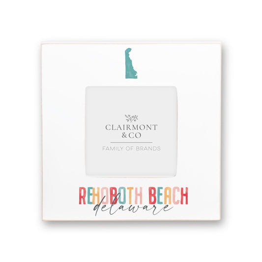 Simply Square Frame-Watercolor City Rehoboth Beach Delaware -0