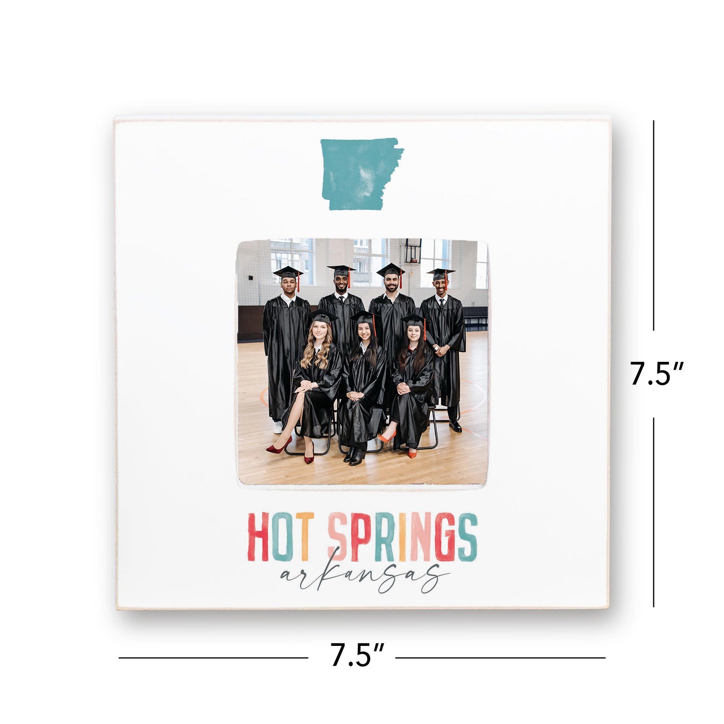 Simply Square Frame-Watercolor City Hot Springs Arkansas -4