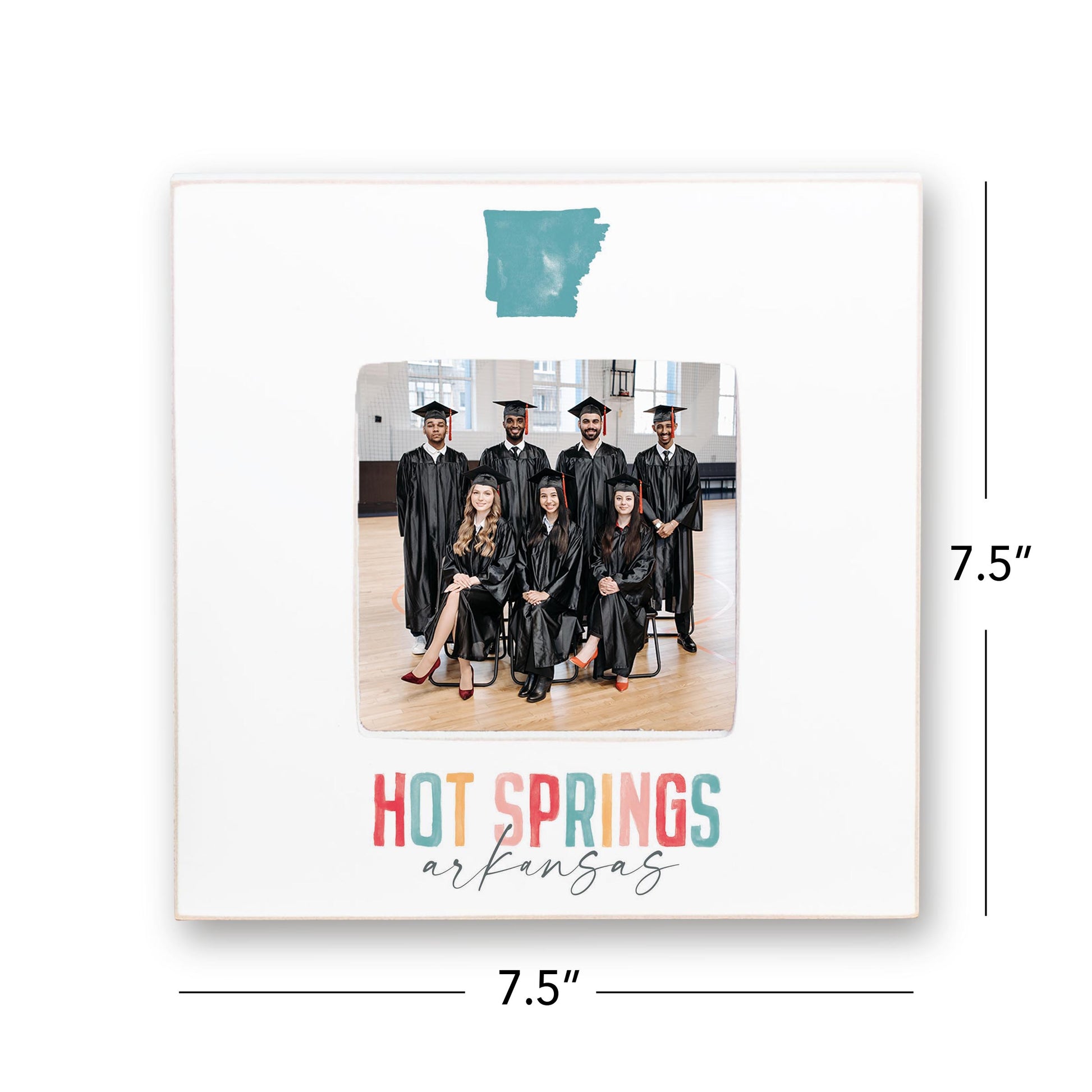 Simply Square Frame-Watercolor City Hot Springs Arkansas -4
