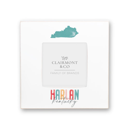 Simply Square Frame-Watercolor City Harlan Kentucky -0