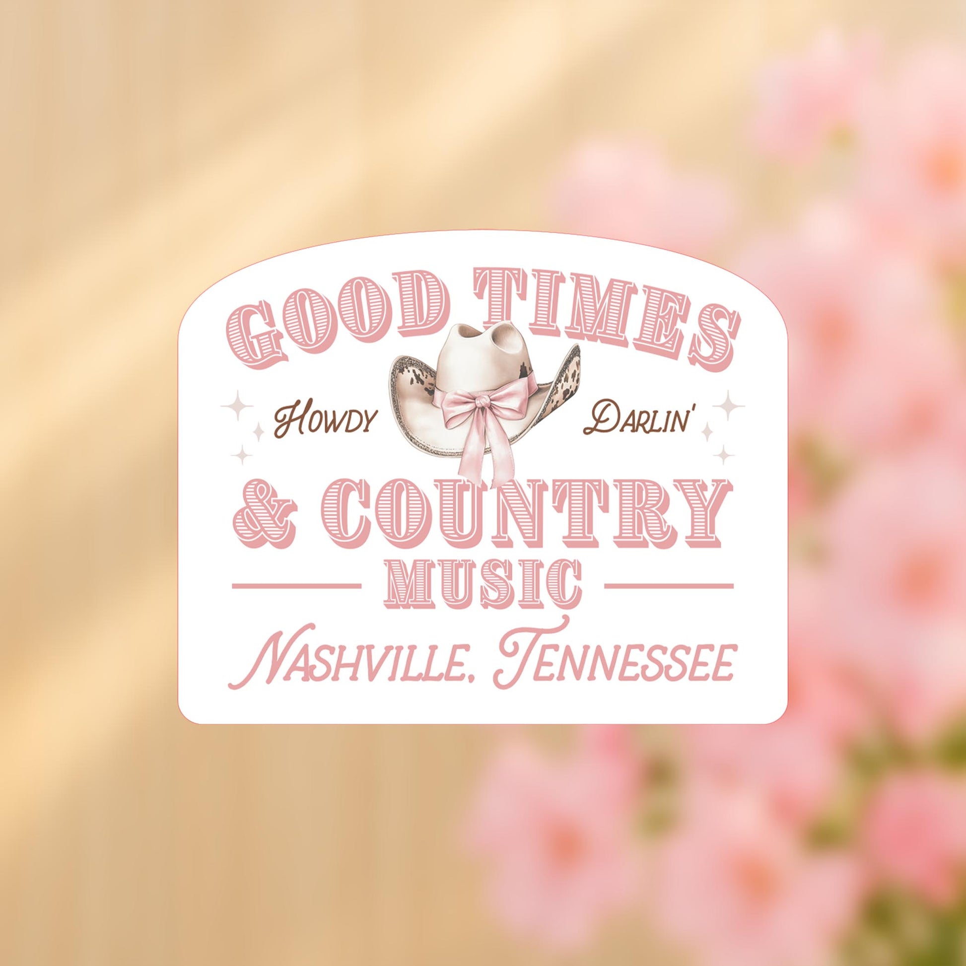 Vinyl Sticker-Love+Local Coquette Cowgirl Good Times -4