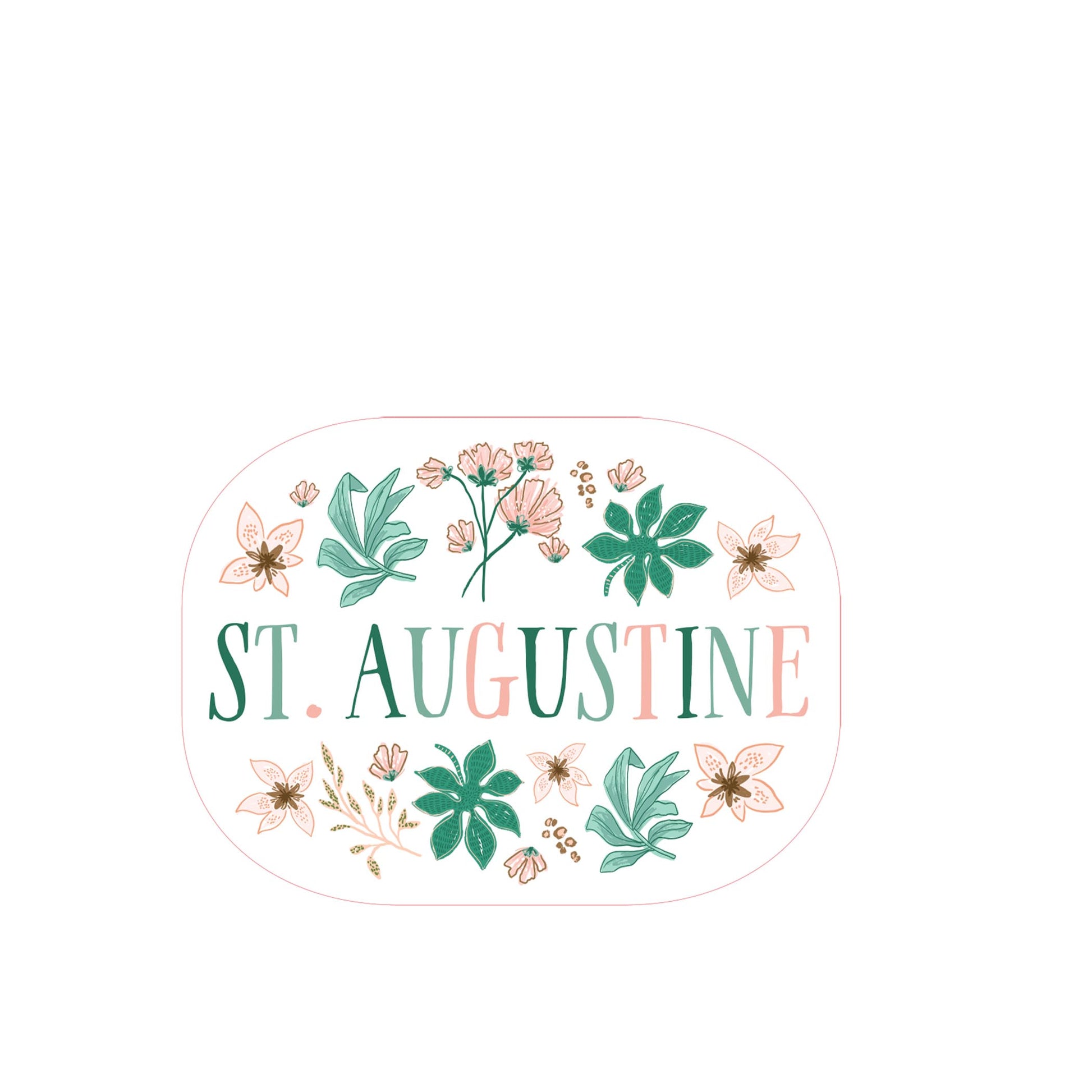 Vinyl Sticker-Love+Local Lush Tropics -3