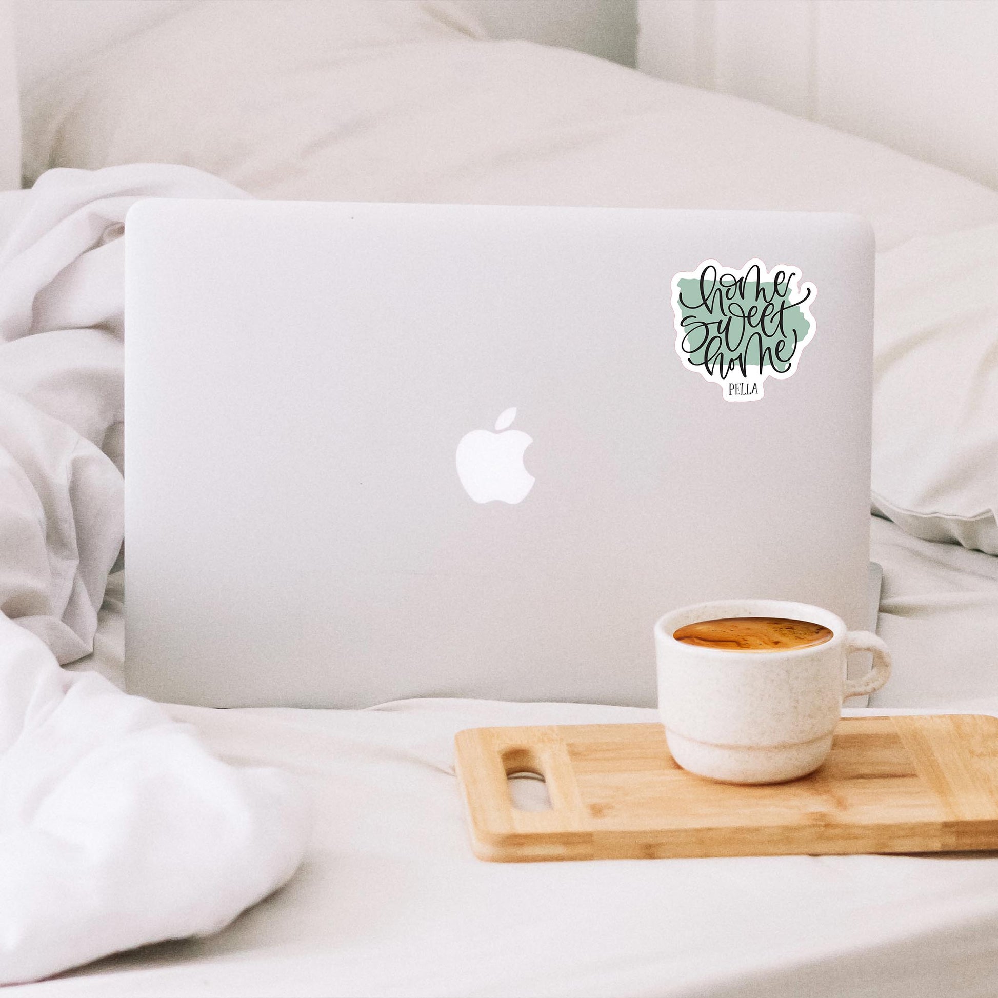 Vinyl Sticker-Home Sweet Home Pella Iowa -1