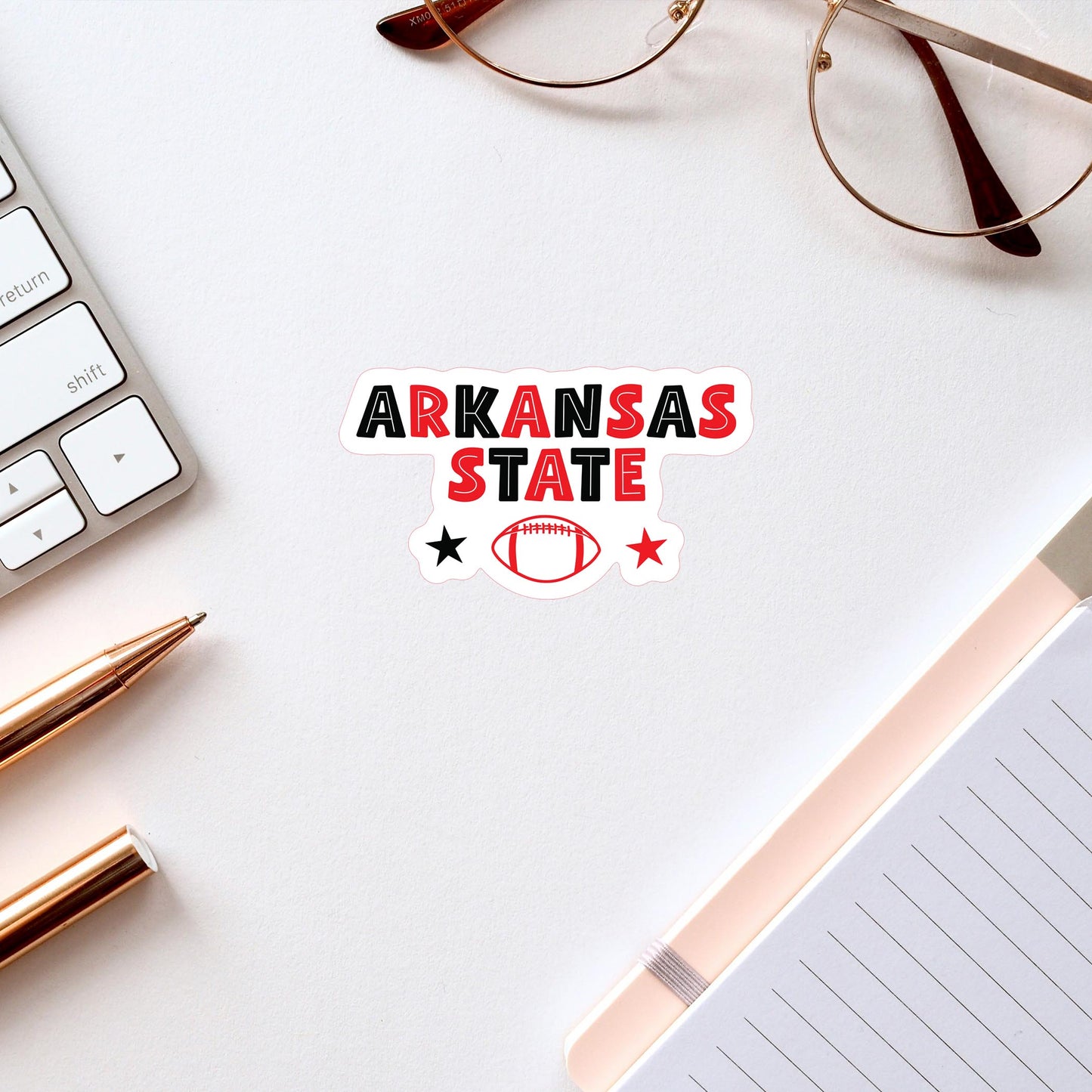 Vinyl Sticker-Gameday Stars ArkansasState -2