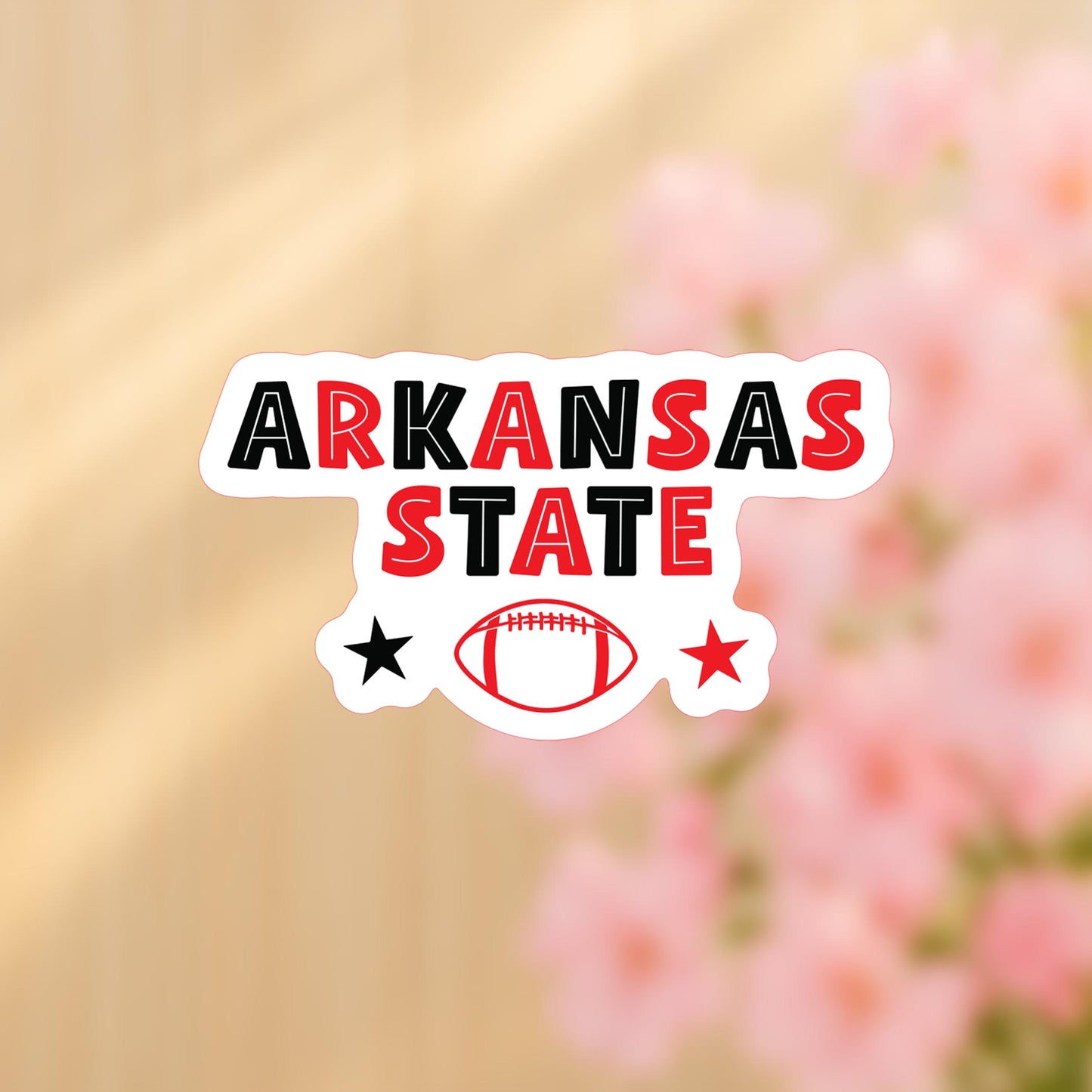 Vinyl Sticker-Gameday Stars ArkansasState -4