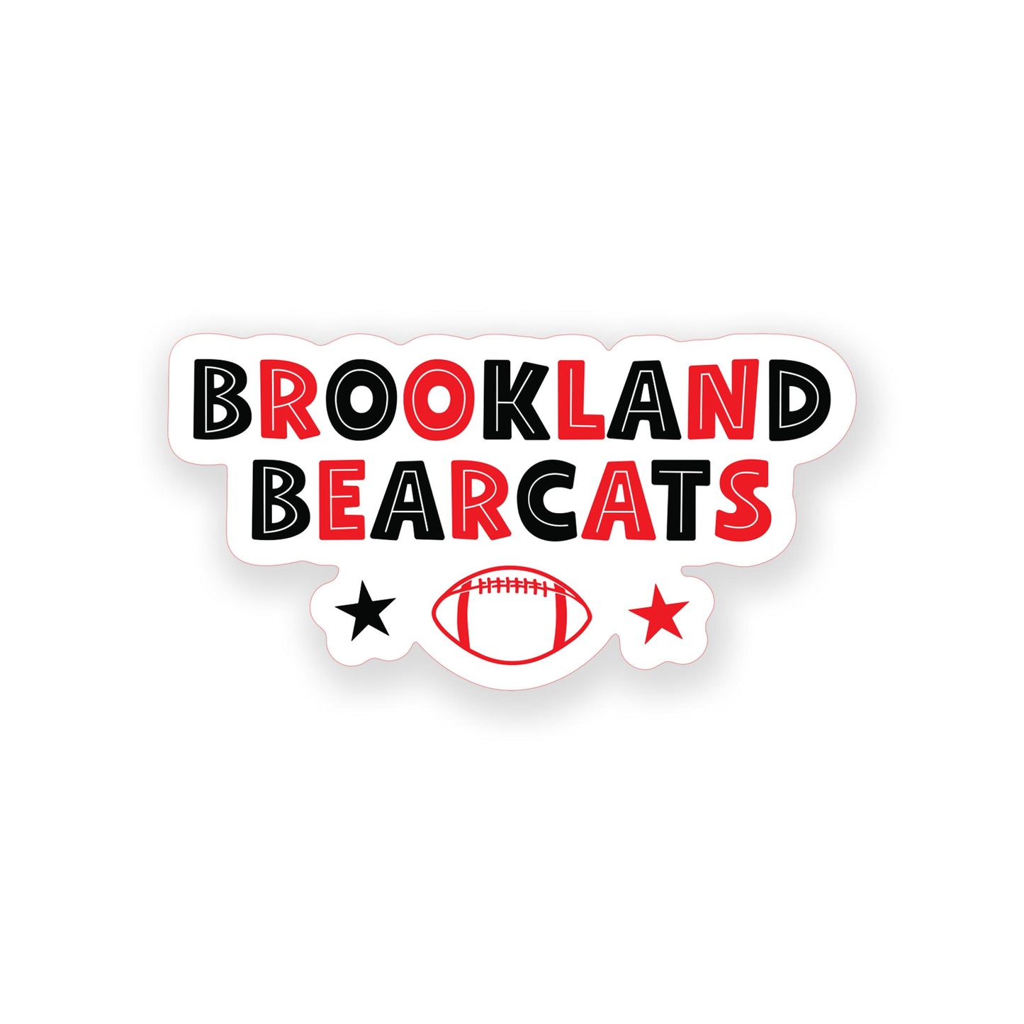 Vinyl Sticker-Gameday Stars BrooklandBearcats -0