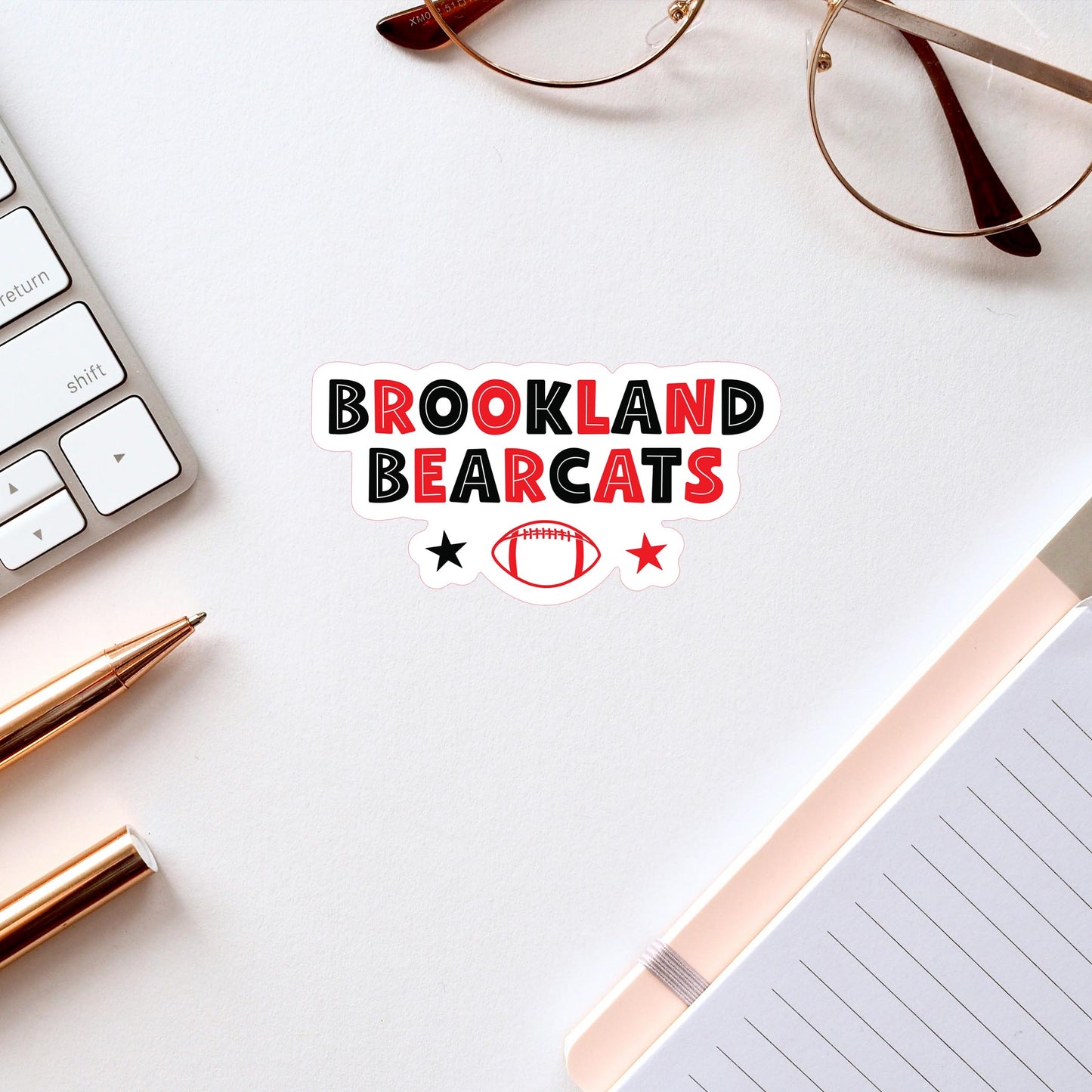 Vinyl Sticker-Gameday Stars BrooklandBearcats -2