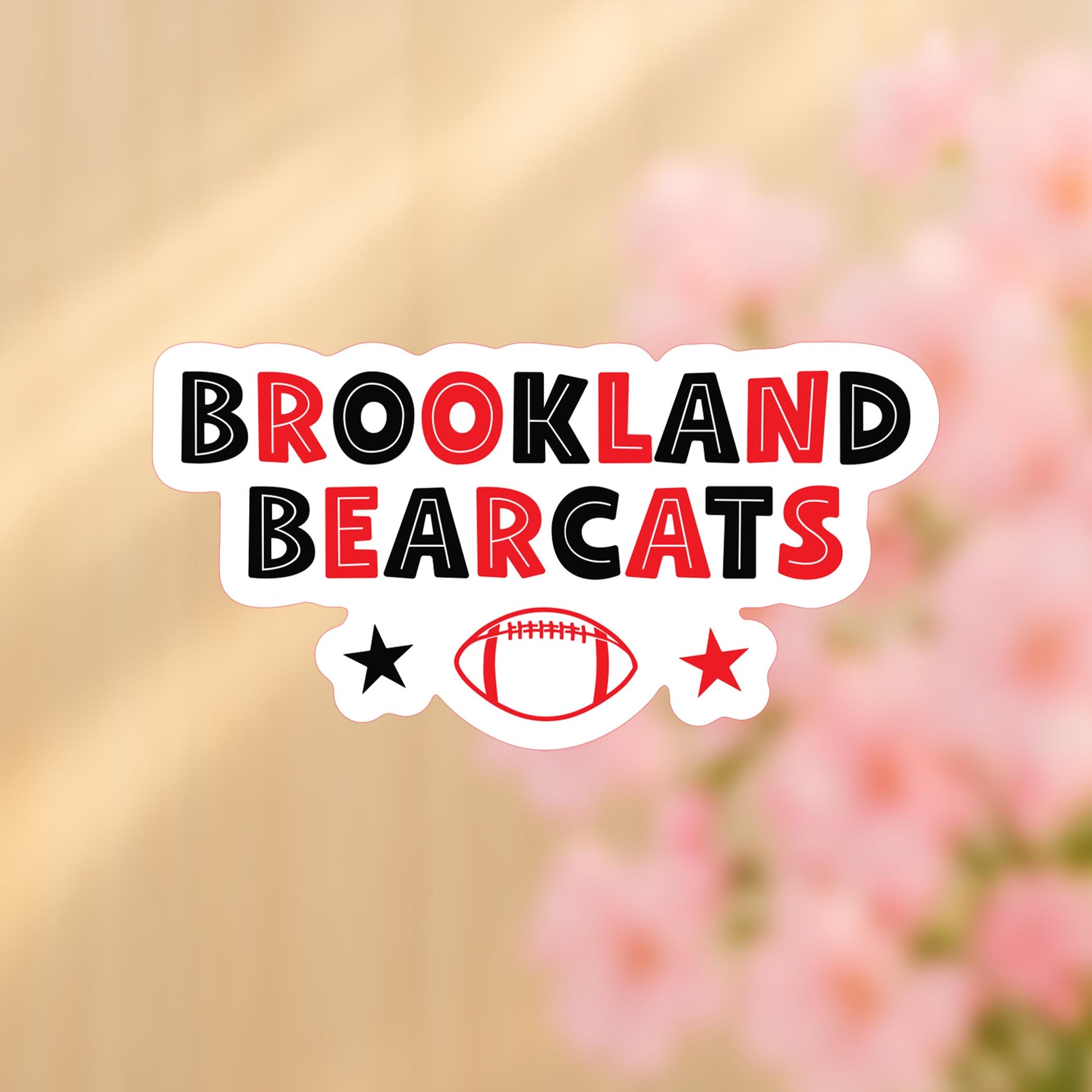 Vinyl Sticker-Gameday Stars BrooklandBearcats -4