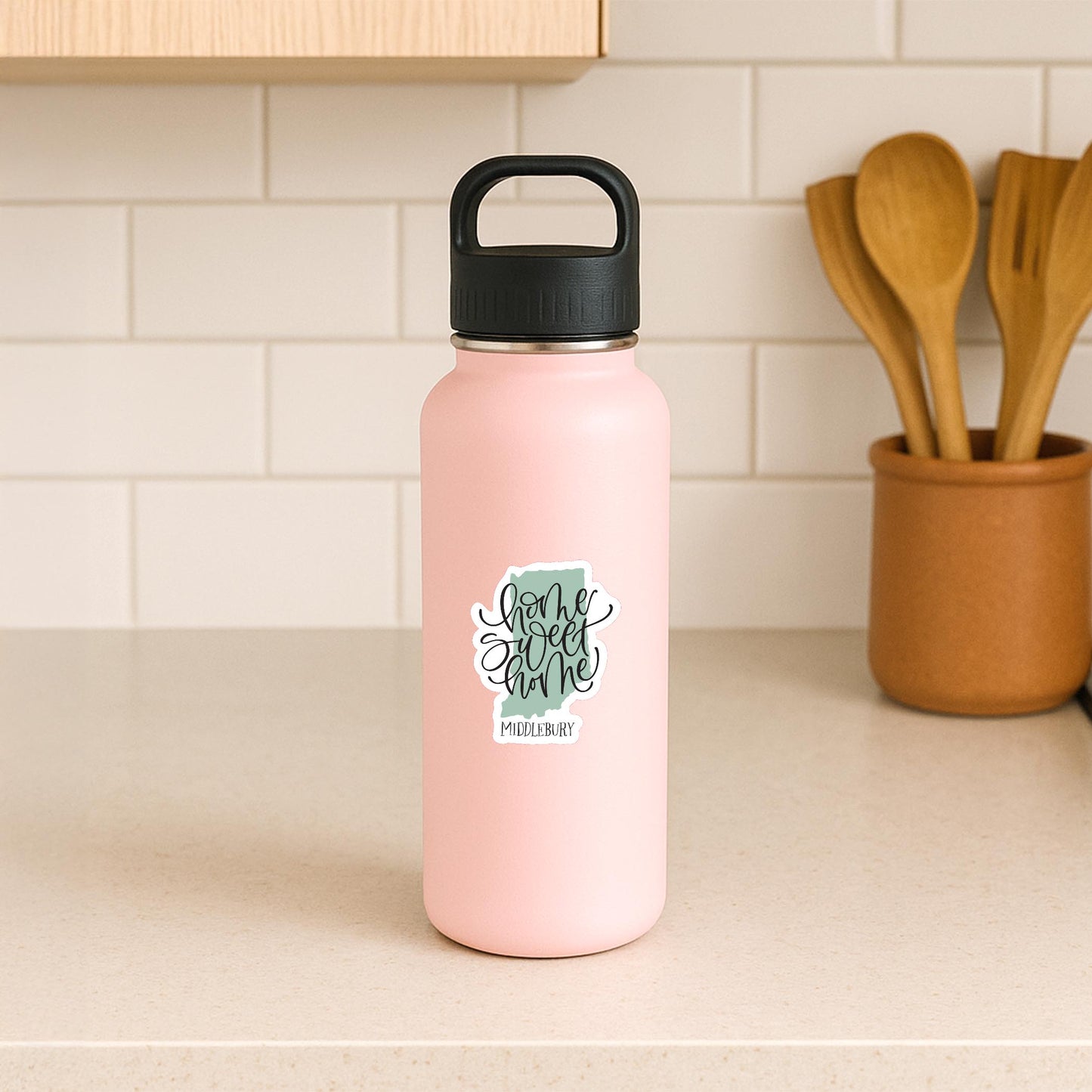 Vinyl Sticker-Home Sweet Home Middlebury Indiana -3