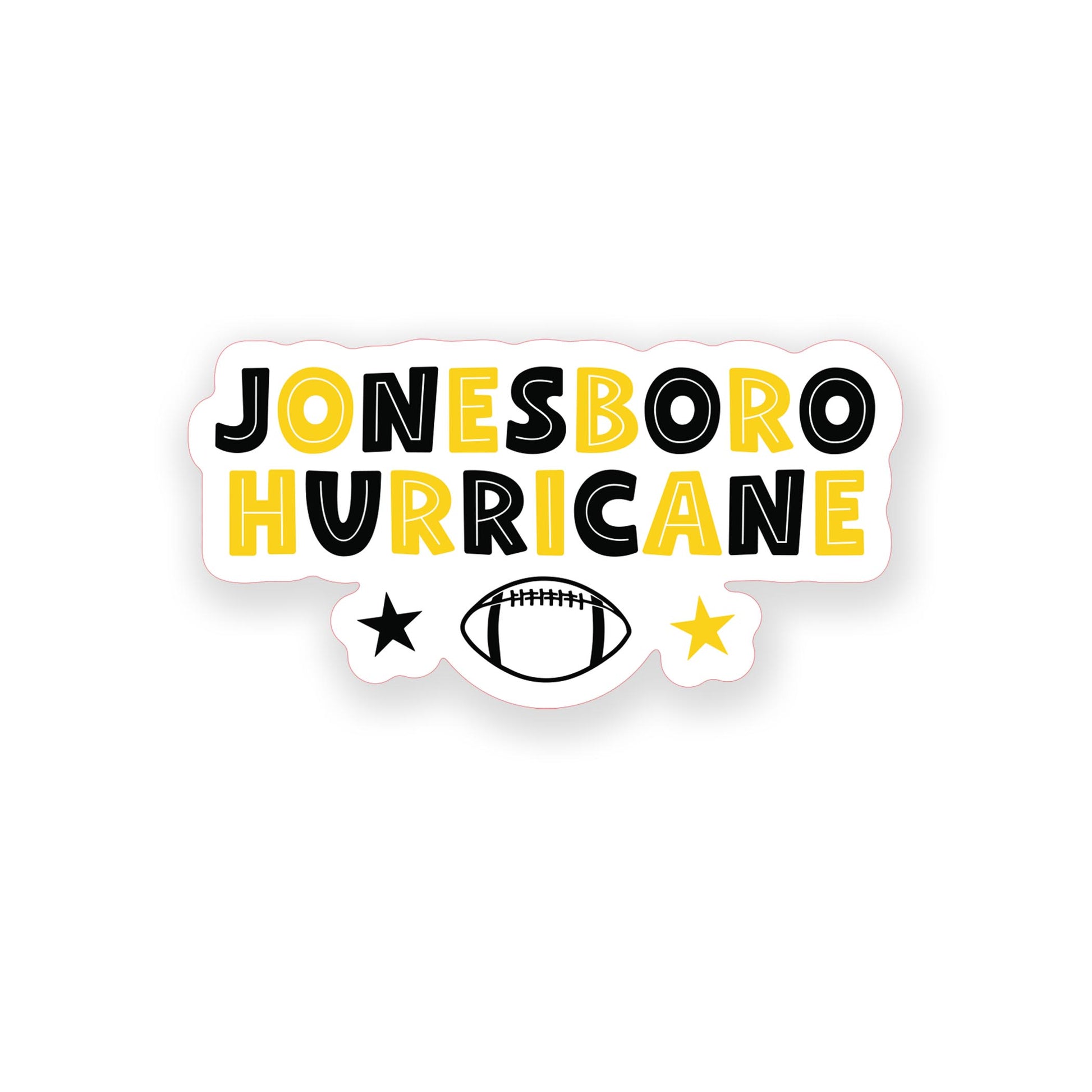 Vinyl Sticker-Gameday Stars JonesboroHurricane -0