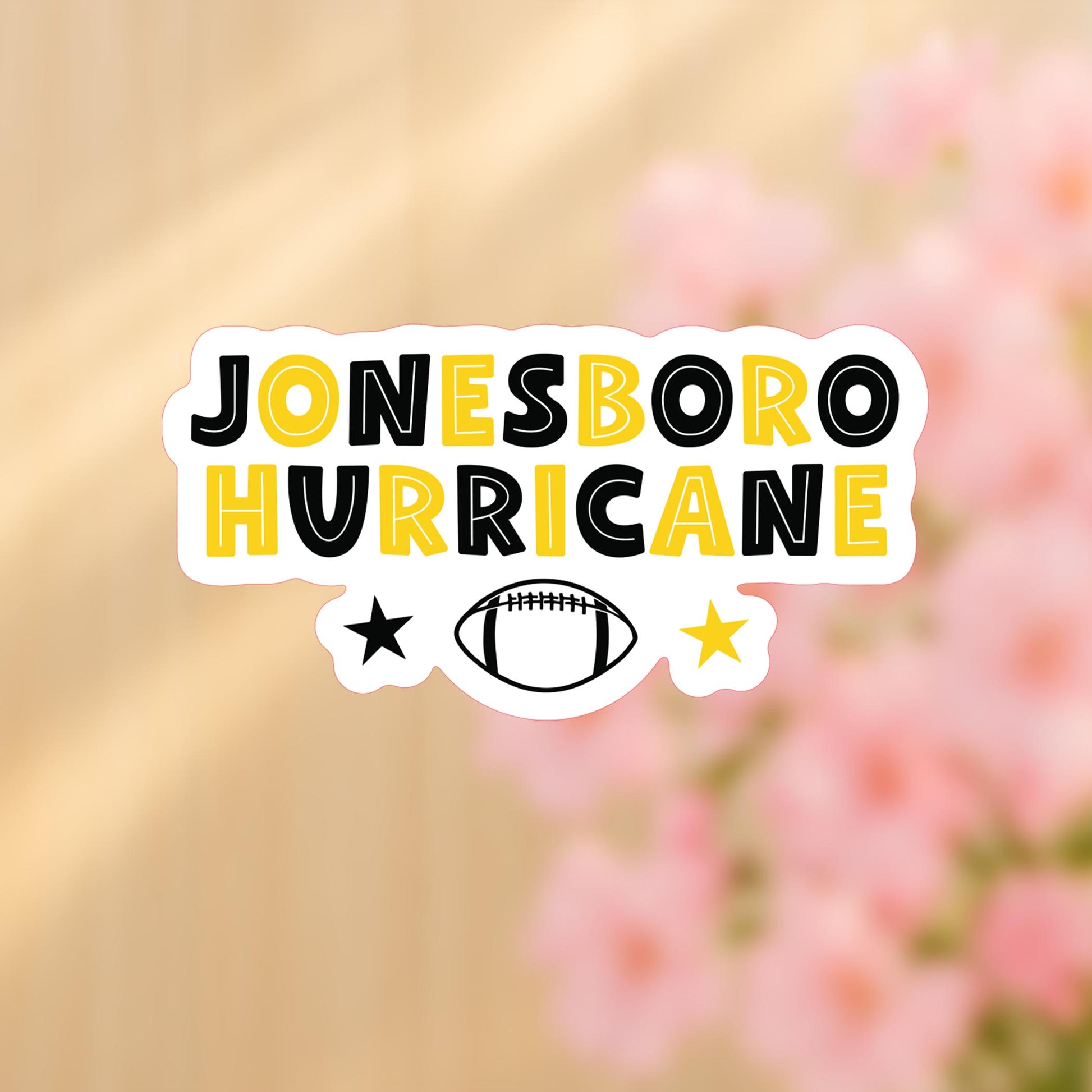 Vinyl Sticker-Gameday Stars JonesboroHurricane -4