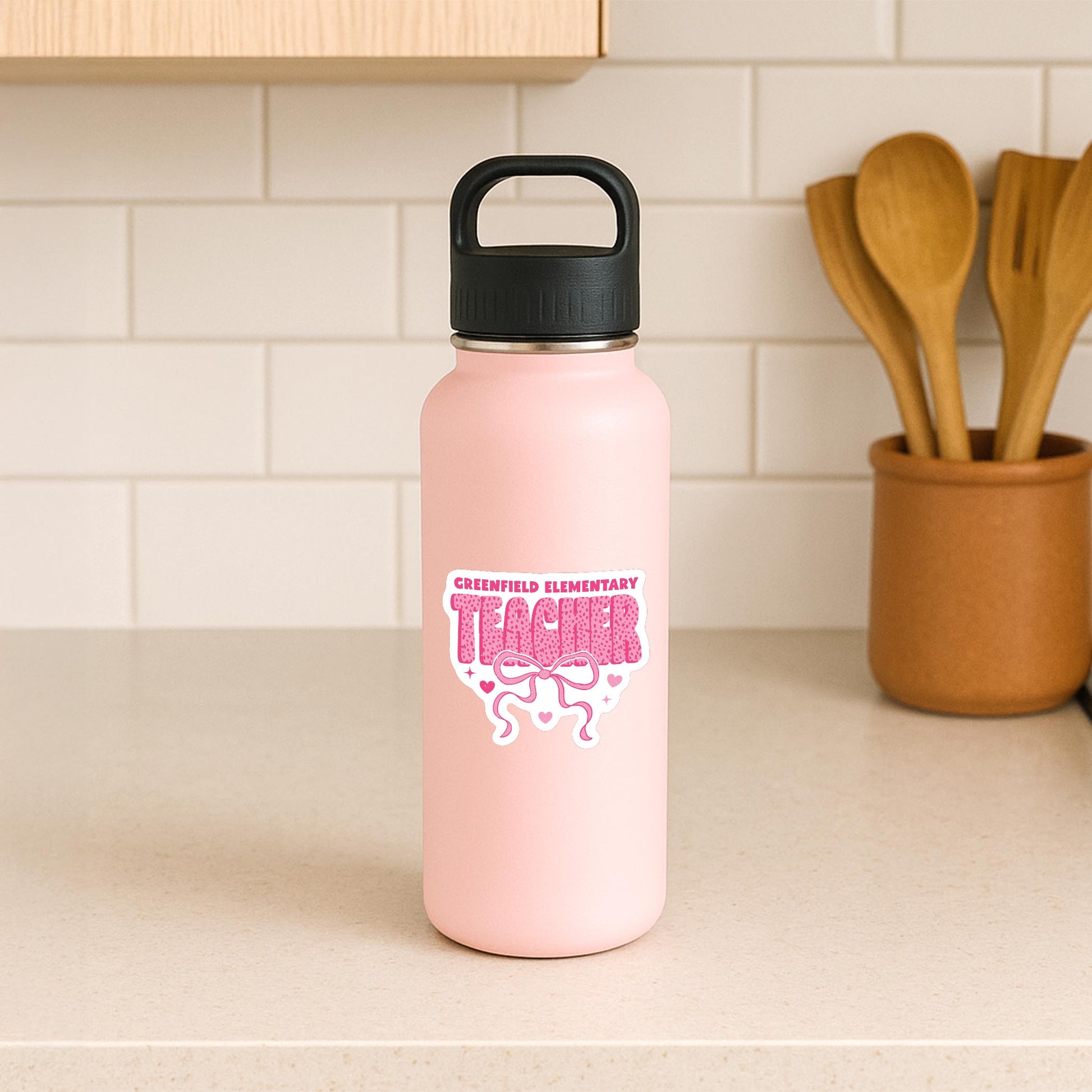 Vinyl Sticker-Love+Local Classroom Coquette Teacher Bow -3