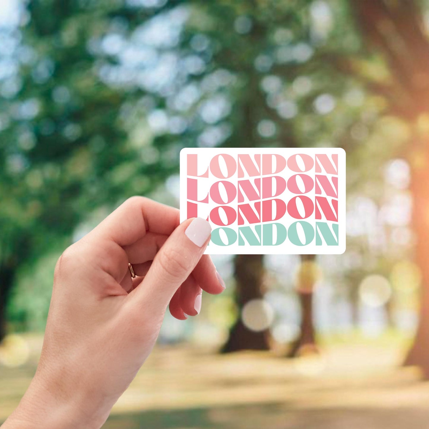 Vinyl Sticker-Retro Wave London Ohio