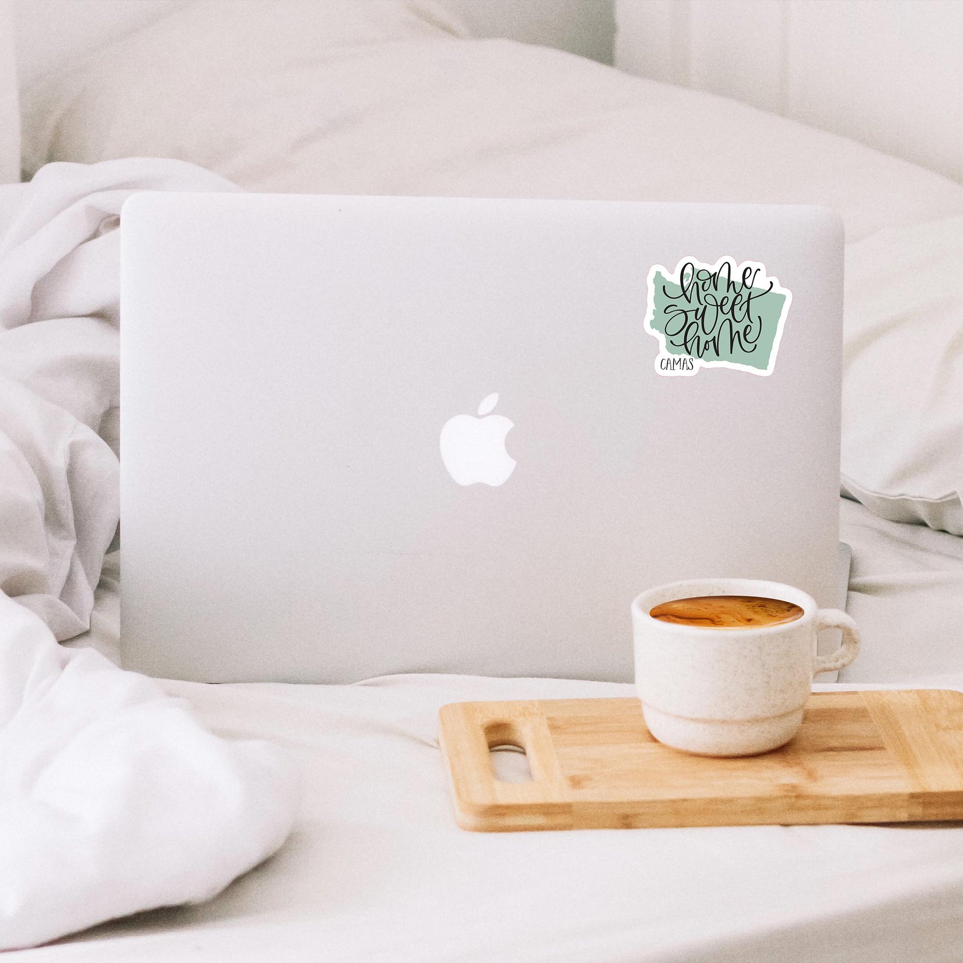 Vinyl Sticker-Home Sweet Home Camas Washington -1