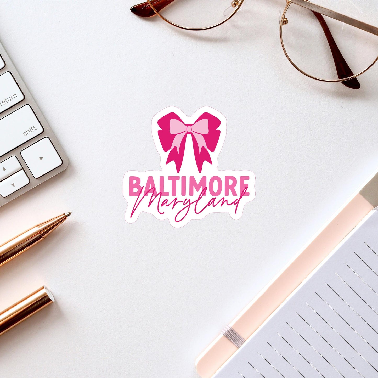 Vinyl Sticker-Love+Local Bonita Bows -2