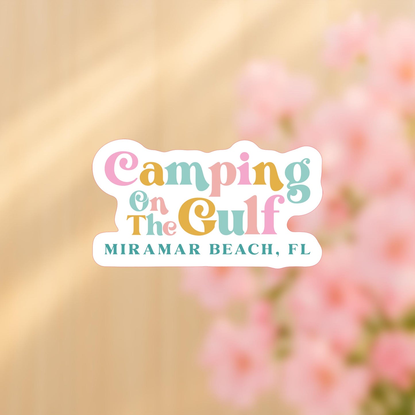 Vinyl Sticker-Kalia Camping On The Gulf Miramar Beach, Fl -4