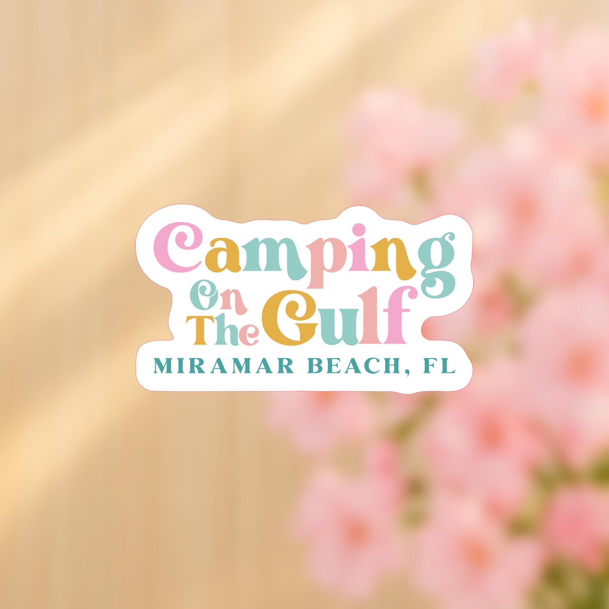 Vinyl Sticker-Kalia Camping On The Gulf Miramar Beach, Fl -4