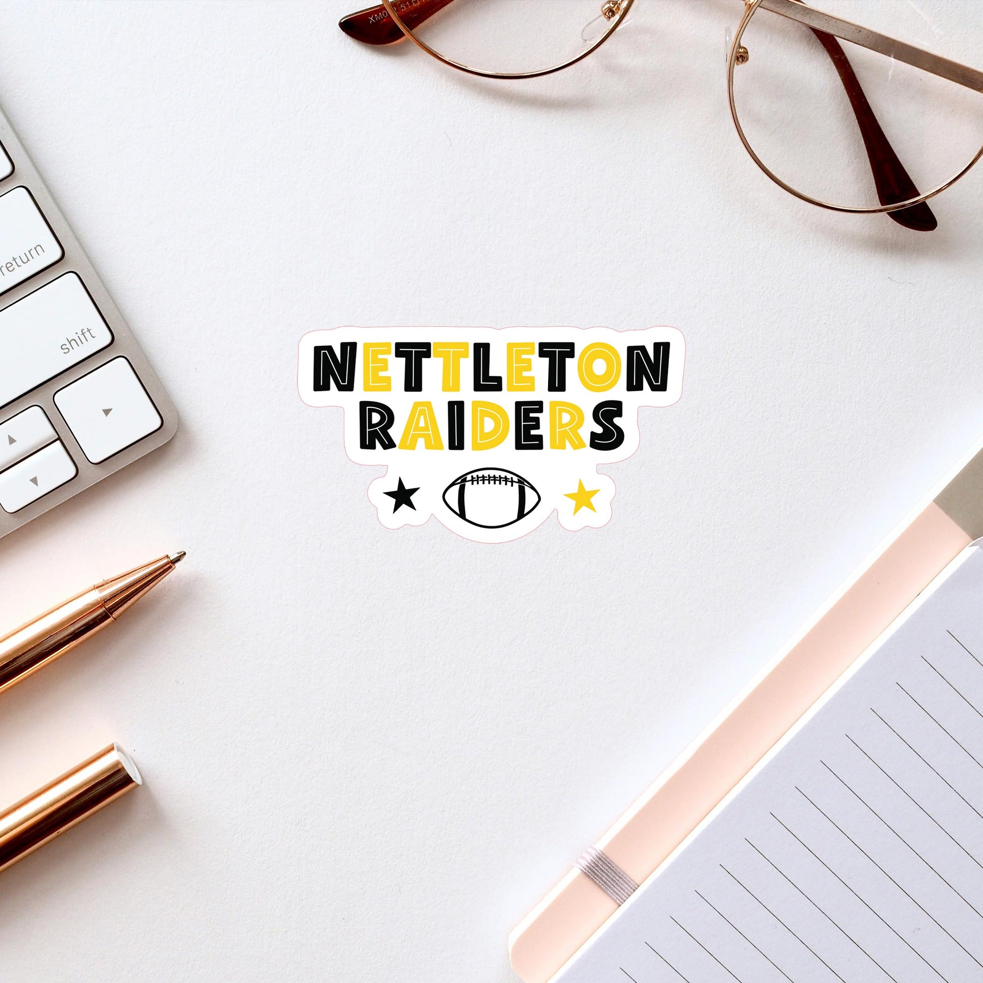 Vinyl Sticker-Gameday Stars NettletonRaiders -2