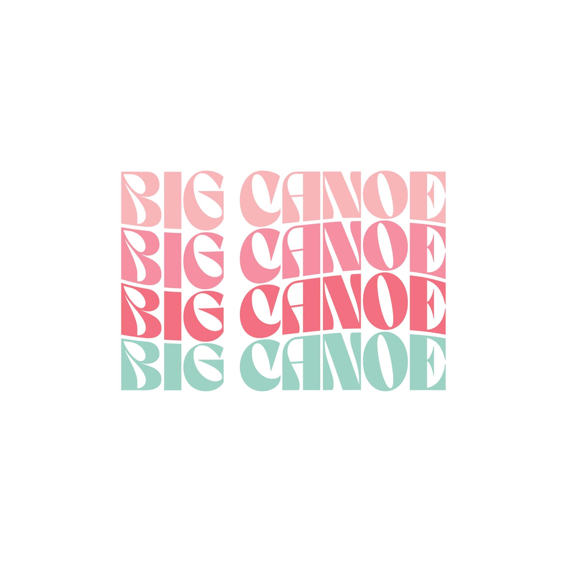 Vinyl Sticker-Retro Wave Big Canoe Georgia -2