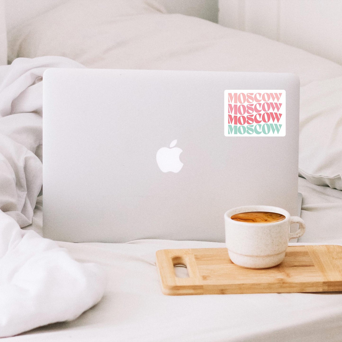 Vinyl Sticker-Retro Wave Moscow Idaho