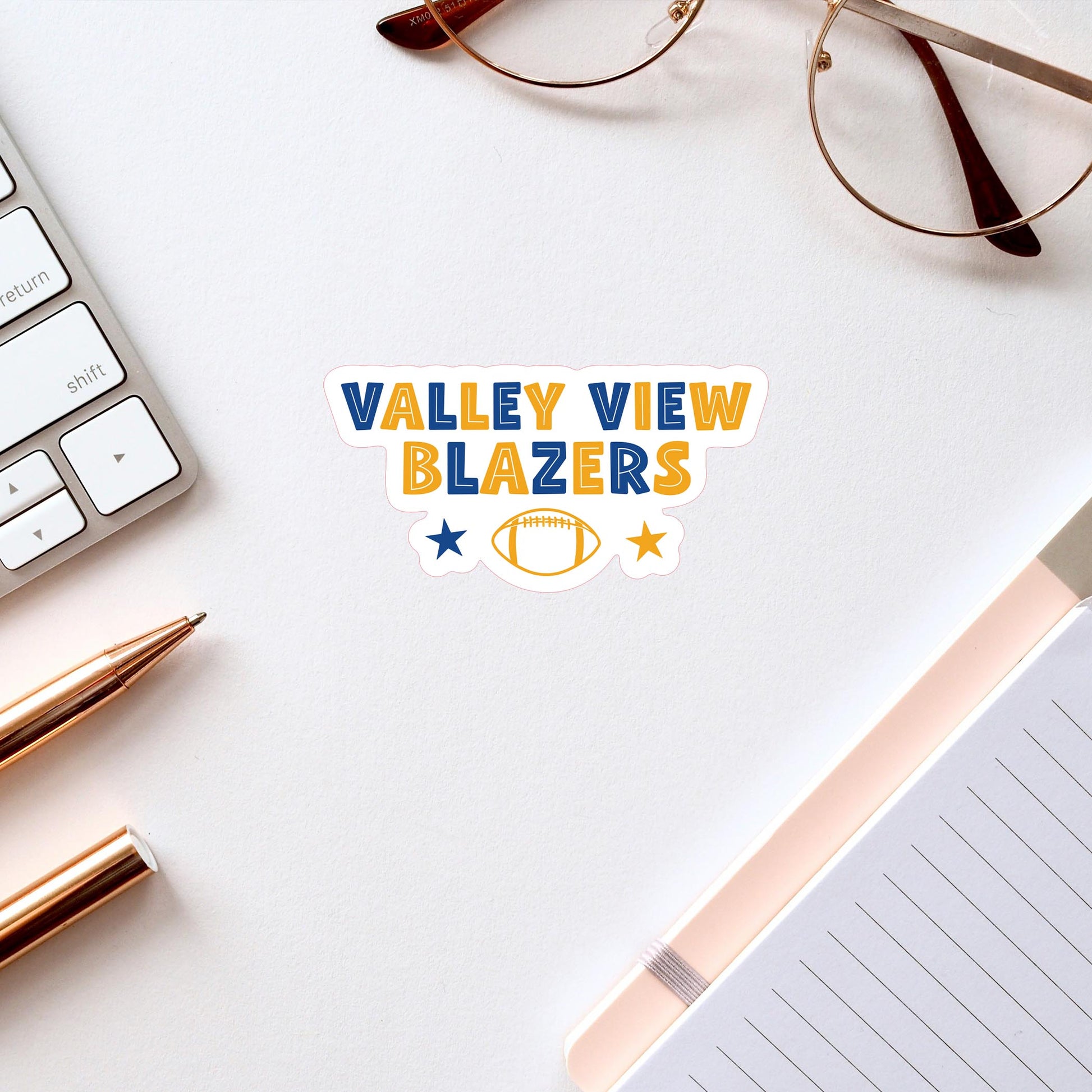 Vinyl Sticker-Gameday Stars ValleyViewBlazers -2
