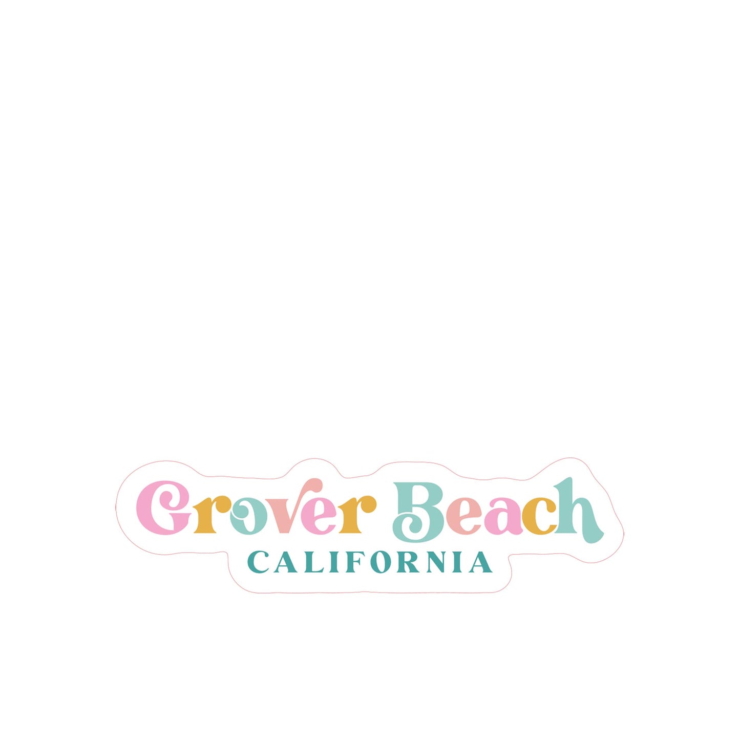 Vinyl Sticker-Kalia Grover Beach California -3