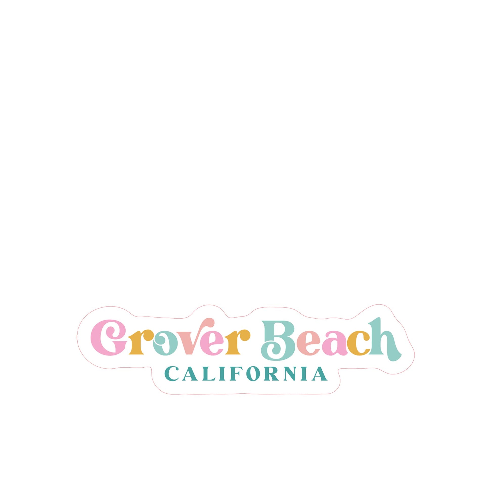Vinyl Sticker-Kalia Grover Beach California -3
