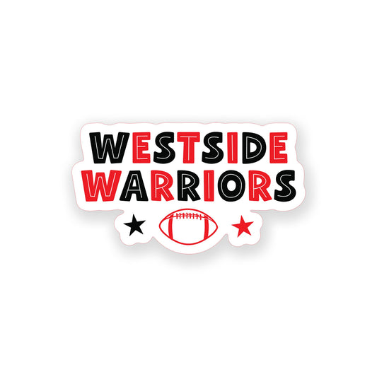Vinyl Sticker-Gameday Stars WestsideWarriors -0