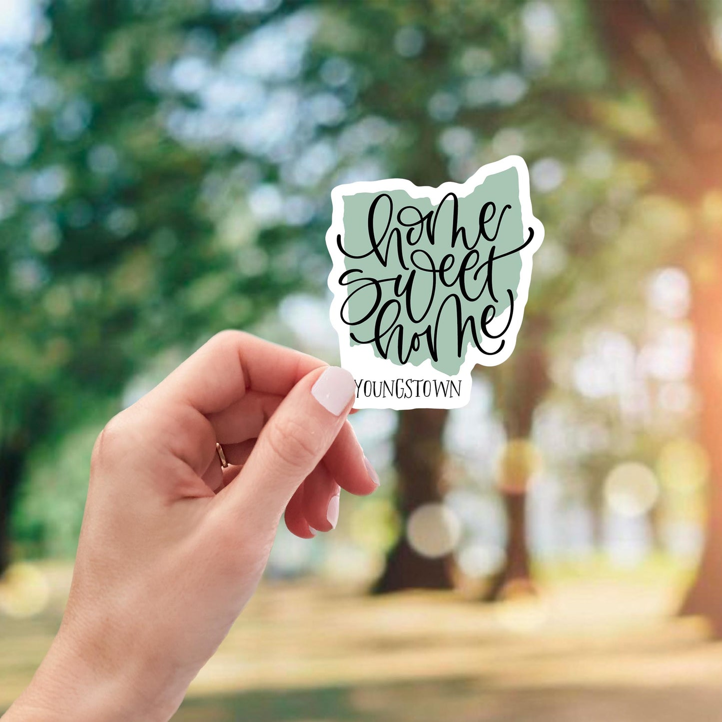 Vinyl Sticker-Home Sweet Home Youngstown Ohio