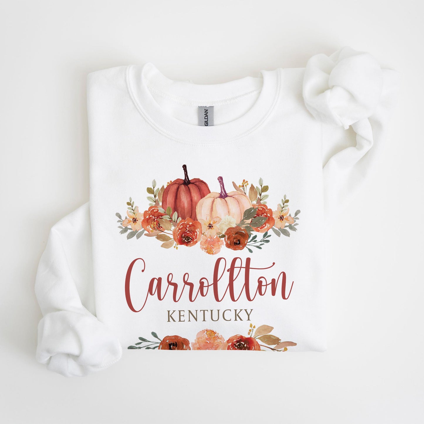 Gildan Sweatshirt White-Fall & Harvest Carrollton Kentucky